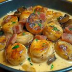 Médaillons de Porc à la Crème et aux Champignons